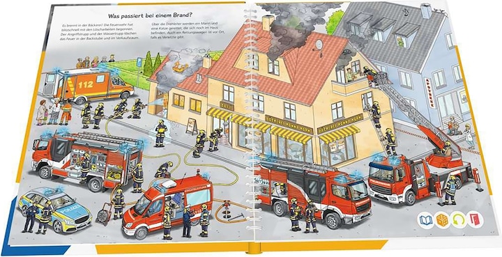 Immagine prodotto tiptoi Bei der Feuerwehr (Tedesco, Daniela fuggire, Niklas Böwer, 2022)