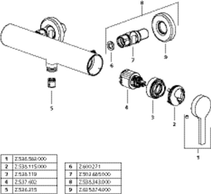 Actual product image KWC AVA 2.0 lever mixer