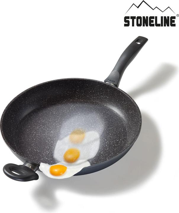 Actual product image Stoneline Frying pan 32 cm, cast aluminium non-stick coated pan, oven & induction suitable (Frying pan, Cast aluminium, 32 x 10 cm)