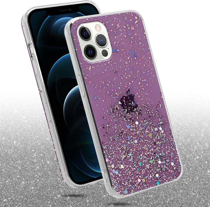 Actual product image Cadorabo TPU cover sparkling glitter (Apple iPhone 12 Pro Max)