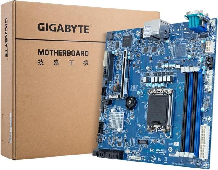 Image du produit Gigabyte Płyta główna MX34-BS0(MR) 1x LGA1700 Intel Xeon E-24XX C262 (4x DIMM 8x SATA 1xM.2 2x1Gb (LGA 1700, mATX)