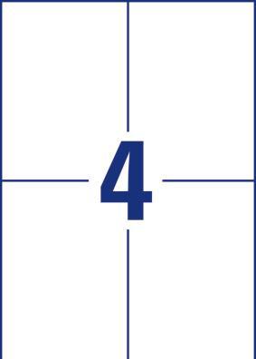 Produktbild Avery AVZ L8003-10 Antimikrobielle Etiketten 105x148mm weiss