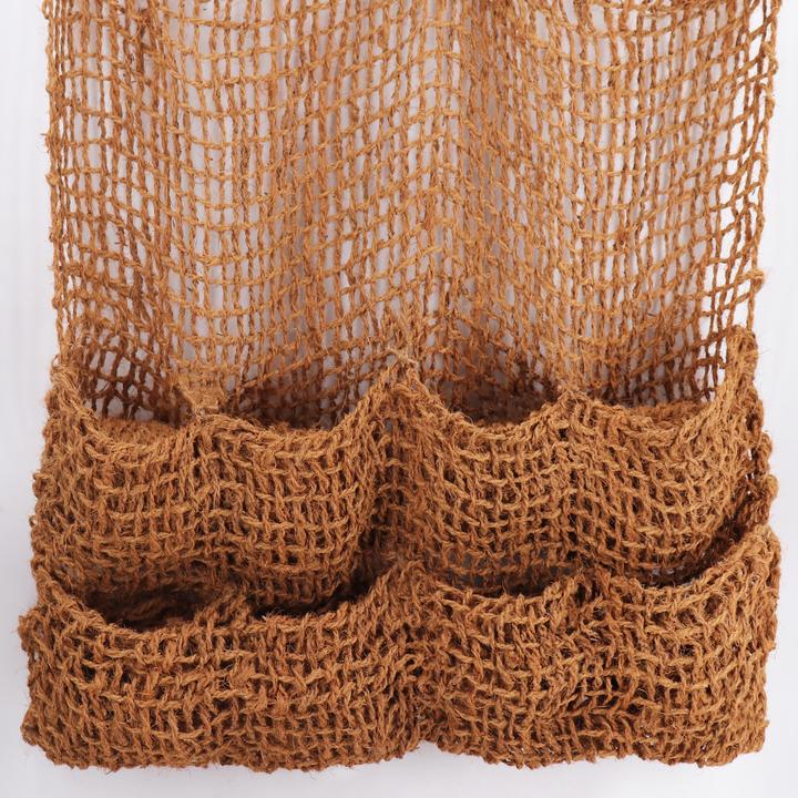 Actual product image Aquagart 4 Pflanztaschen Kokosgewebe 8 Taschen Ufermatte Böschungsmatte für Teichfolie