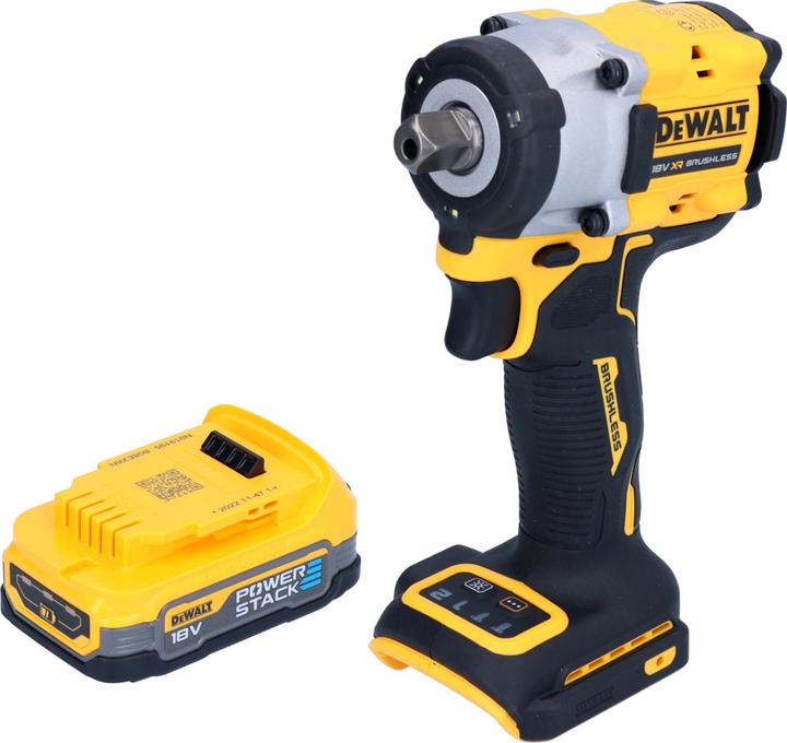 Produktbild DeWalt DCF 922 N Akku Schlagschrauber 18 V 406 Nm 1/2" Brushless + 1x Powerstack Akku 1,7 Ah - ohne (Akkubetrieb)