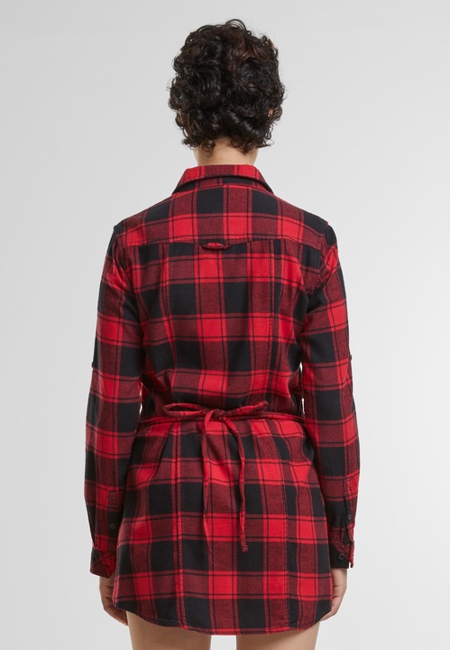 Produktbild Brandit Damen Lucy Langarm-Shirt Grösse M Farbe Rot/Schwarz (M)