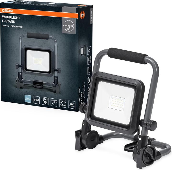 Actual product image Osram LED Aussen-Strahler WORKLIGHTS VALUE R-STAND 20W 865 Kaltweiss 4099854430398