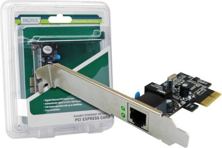 Actual product image Digitus Gigabit Ethernet PCI Express Card, 2-port (PCI Express Mini Card, PCI Express x1)