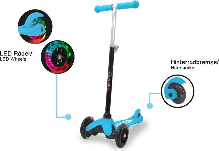 Actual product image Jamara KickLight Scooter blue