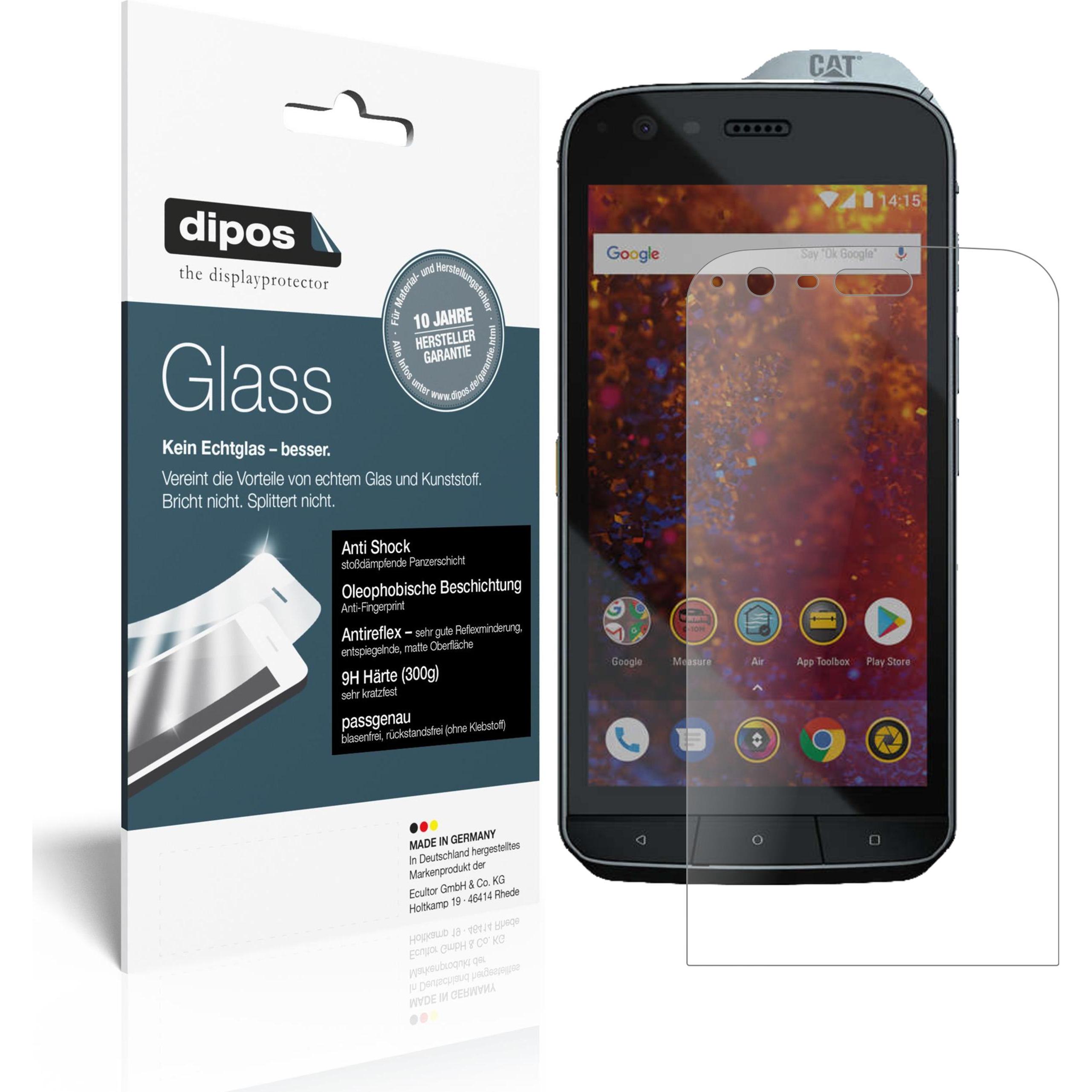 Dipos Displayschutz Anti-Shock (2 Stück, CAT S61), Smartphone Schutzfolie, Transparent