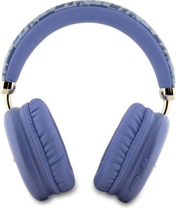 Actual product image Guess słuchawki nauszne Bluetooth GUBHK1GCTCSU fioletowy/purple Gcube Metallic Script Logo (32 h, Wireless)
