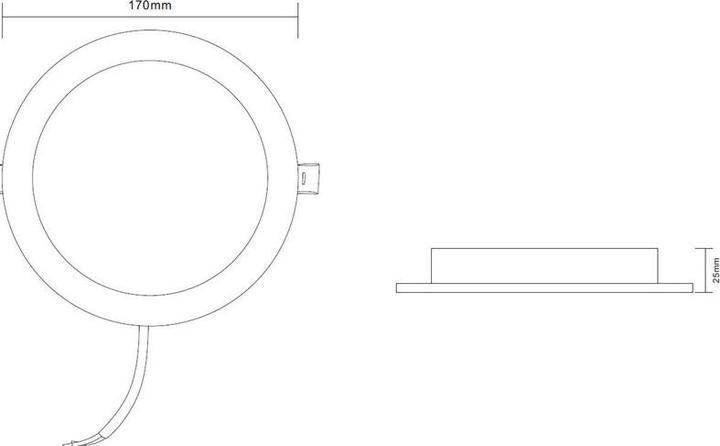 Productafbeelding Okko LED inbouwlamp Epirus 12w Rond