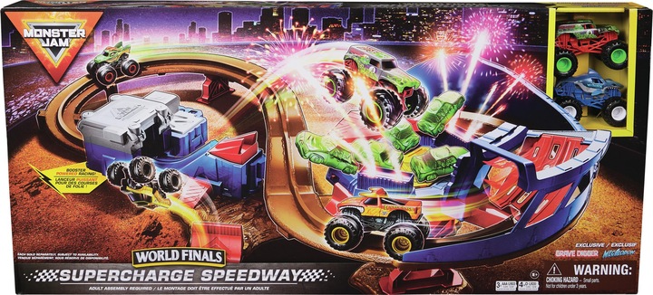 Actual product image Monster Jam Supercharge Speedway Set