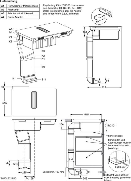 Produktbild Electrolux DMSL8350UO (83 cm, Induktionskochfeld)