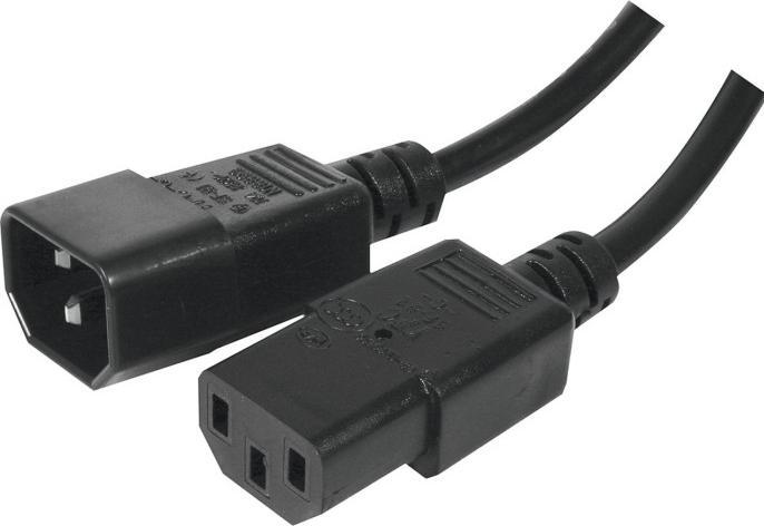 Productafbeelding Exertis Connect IEC C13 verlengkabel, zwart, 7,5m (7.50 m)