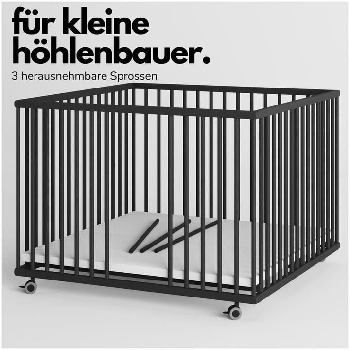 Image du produit Sämann Parc Premium avec barreaux amovibles (100 cm, Hêtre)