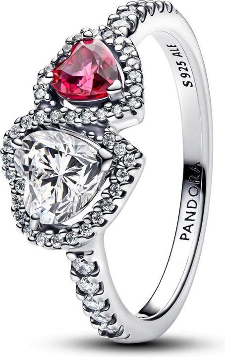 Produktbild Pandora Strahlenkranz Herzen Ring (48, 925 Silber)