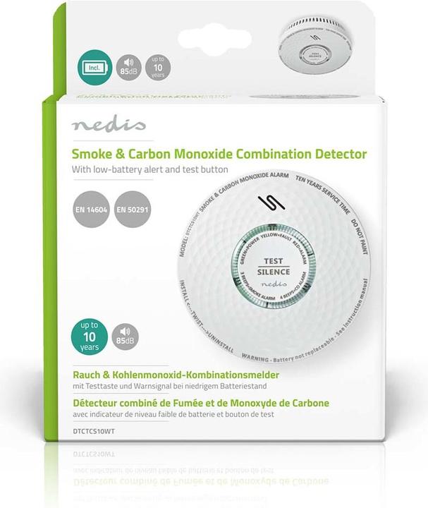Produktbild Nedis Rauch und Kohlenmonoxid-Alarm