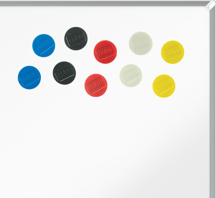Actual product image Nobo Magnet round 38mm 1915318 ass. 10 piece (10 x)
