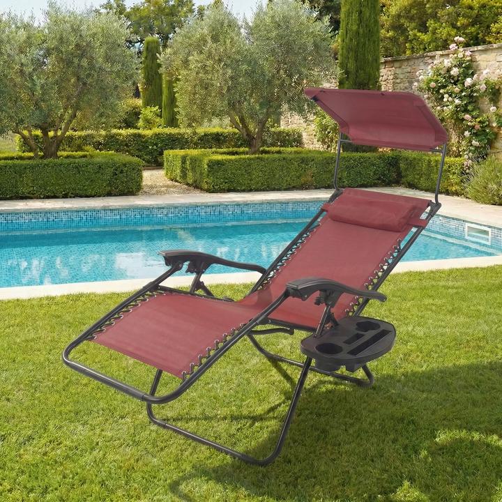 Produktbild VCM Liege Liegestuhl Gartenstuhl Maltosa (160 cm)