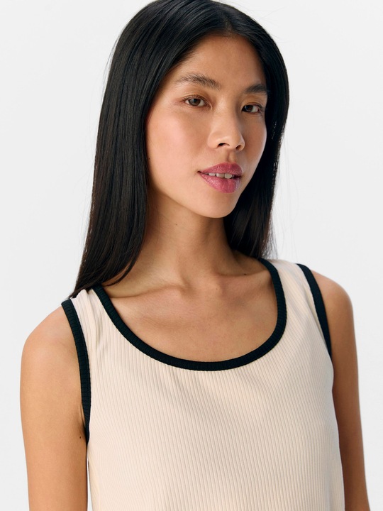 Produktbild Object Geripptes Tanktop (M)