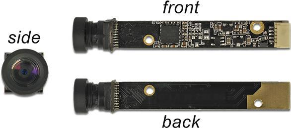 Produktbild Delock USB2.0 Kameramodul 5,04 Megapixel Optik seitlich 55° V5 Fixfokus