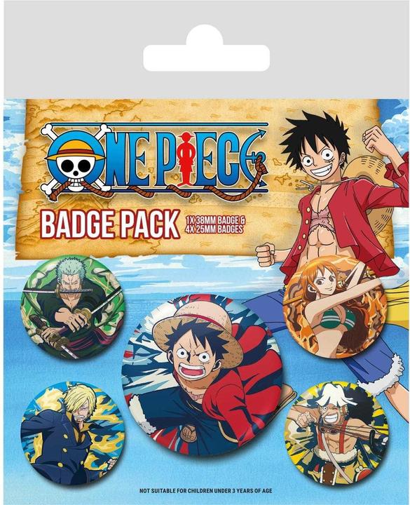 Produktbild One Piece FigurenAbzeichen (5erPack)