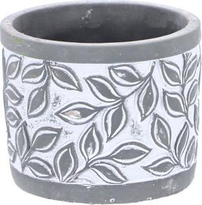 Actual product image Pot Olea Cylinder Grey 11 cm