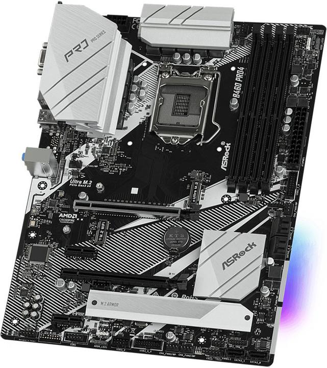 Produktbild AsRock B460 Pro4 (LGA 1200, Intel B460, ATX)