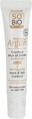 Produktbild So’Bio étic Hialuroni Augen- und Lippencreme 15ml SOBIO (Augenpflege Crème, 15 ml, Tag)