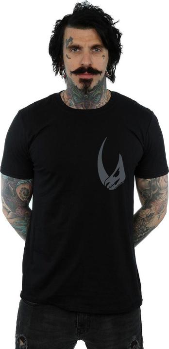 Actual product image Star Wars Mens The Mandalorian Rhino Emblem Pocket Print T-Shirt (XL)