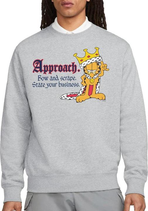 Actual product image Garfield Unisex Adult State Your Business Sweatshirt (XL)