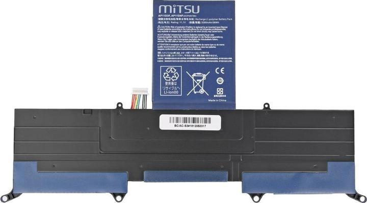 Actual product image Mitsu BATTERY BC/AC-S3 (ACER ASPIRE 3280 MAH 33 WH) - Battery (1 Cells, 3280 mAh)