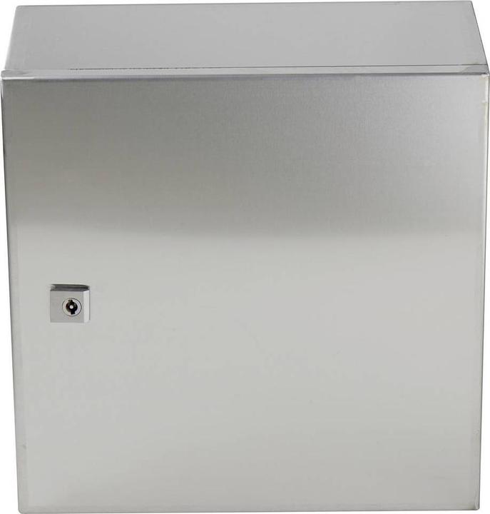Actual product image Tru Components TC-SS404020 Schaltschrank 400 x 400 x 200 Edelstahl Lichtgrau 1 S (Housing)