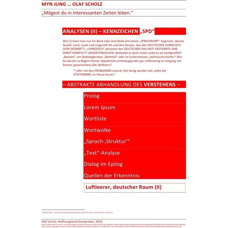 MYN JUNG... OLAF SCHOLZ - ANALYSEN (II) - KENNZEICHEN 'SPD', Schulbücher von Sozialkritische Professionals: Deutschland ...