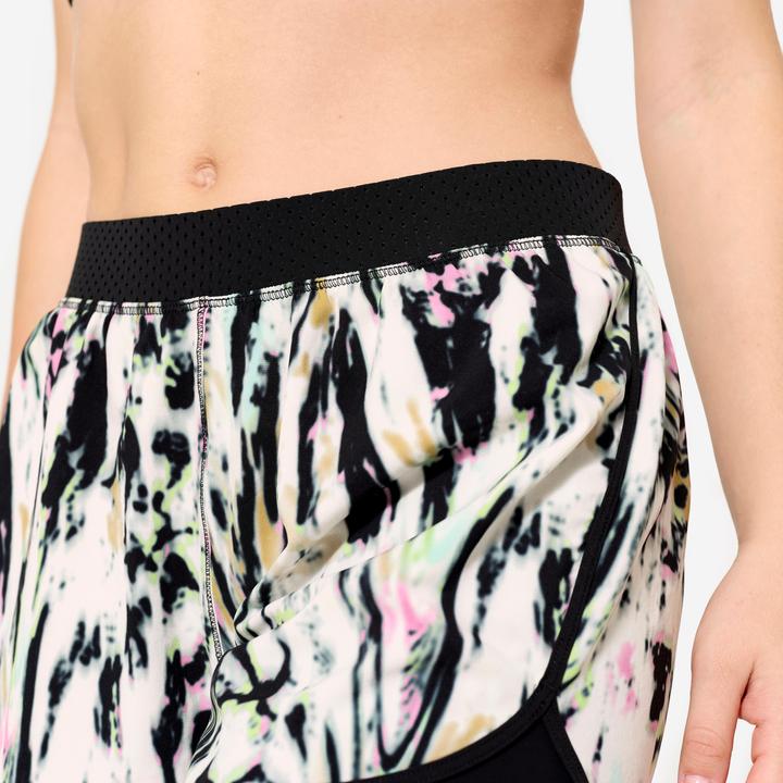 Produktbild Domyos Shorts Damen zweilagig - schwarz/weiss (XXL)