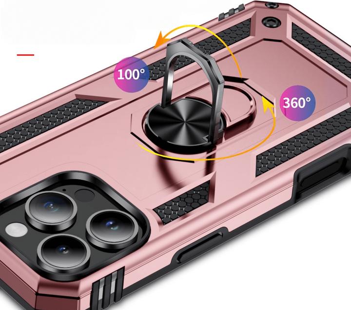 Actual product image Cover-Discount iPhone 16 Pro Max - Armor Case with kickstand (Apple iPhone 16 Pro Max)