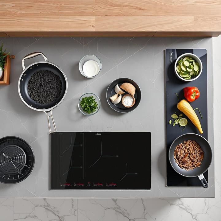 Produktbild Induction Cooktop with Multi-Slider Touch Panel, 9 Power Levels, Booster Timer, and Safety Lock (85 cm, Induktionskochfeld)