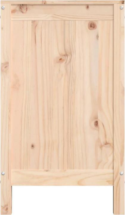 Actual product image vidaXL Laundry chest black 44x44x76cm solid wood pine laundry basket wooden chest