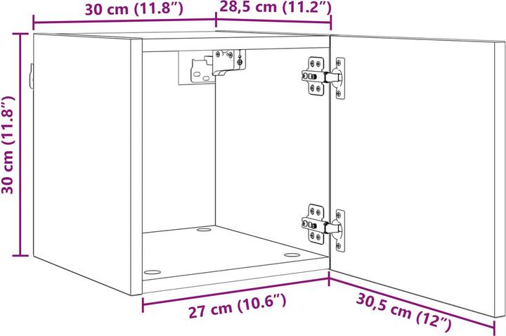Actual product image vidaXL TV-Schränk (30.50 x 30 x 30 cm)