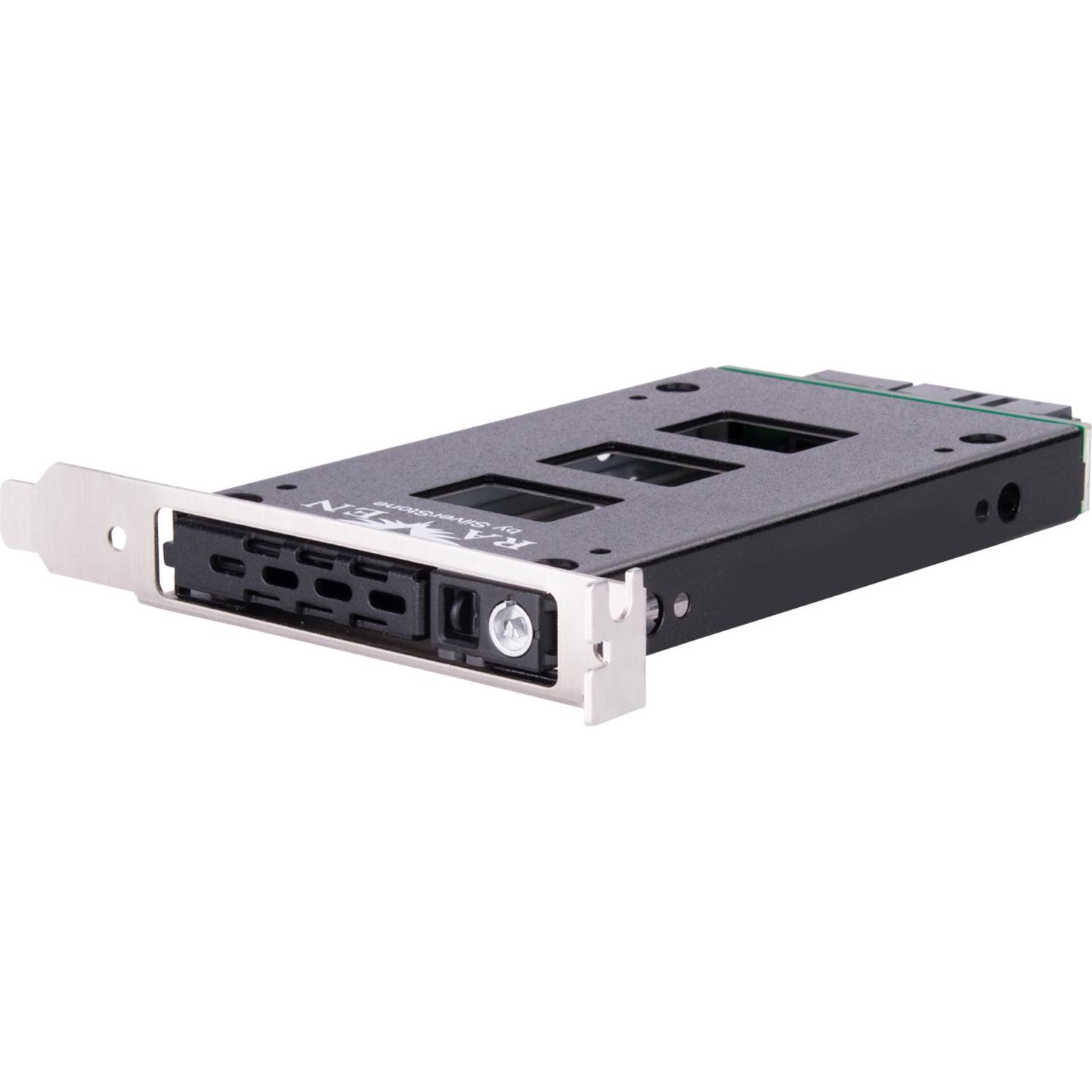 Silverstone Technology EXB02, 2,5-Zoll (9.5mm)-SAS-12-Gbit/s-oder-SATA-6-Gbit/s-zu-Erweiterungskart (PCI), Netzwerkkarte...