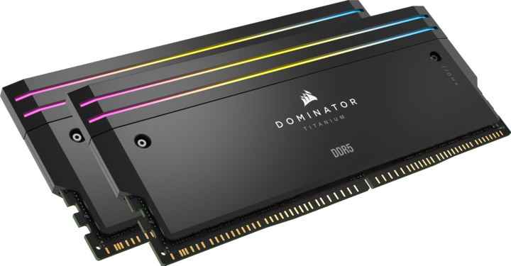Produktbild Corsair DOMINATOR Titanium Light Enhancement Kit, 2-up config, Functional LEDs, Black Heatsink, no DRAM ICs (Mehrfarbig)