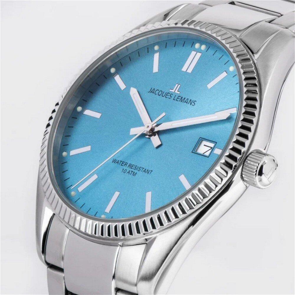 Thumbnail - Jacques Lemans, Armbanduhr, 50-3D, Silber, (Sportuhr, 40 mm)