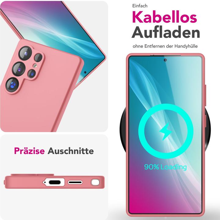 Produktbild Nalia Phoenix - Abwischbare Flüssigsilikon Hülle - Easy Clean Liquid Silicone Cover (Samsung Galaxy S25 Ultra)