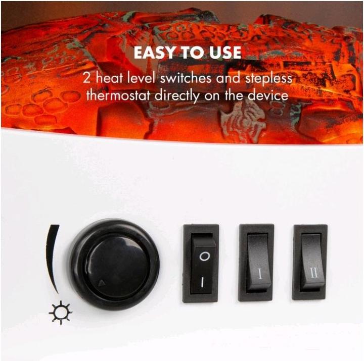 Produktbild Klarstein Meran Elektrischer Kamin Weiss