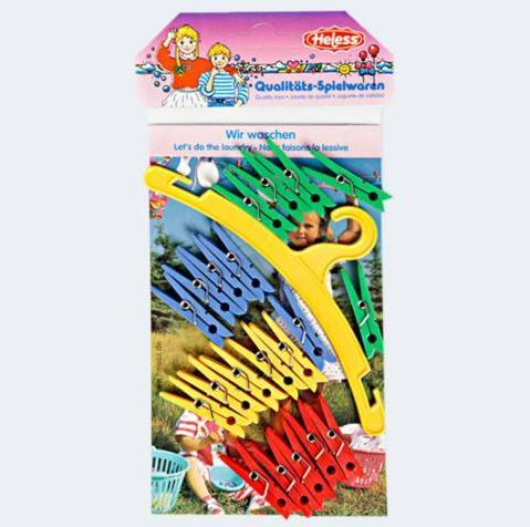 Produktbild Heless Kleiderbügel & Wasknijperset