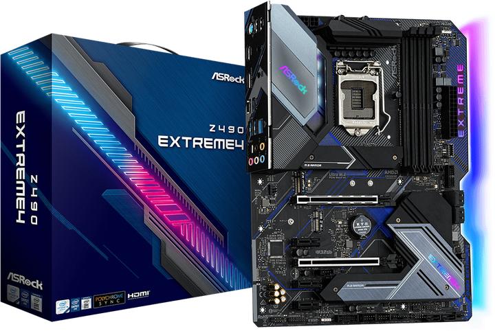 Produktbild AsRock Z490 Extreme4 (LGA 1200, Intel Z490, ATX)