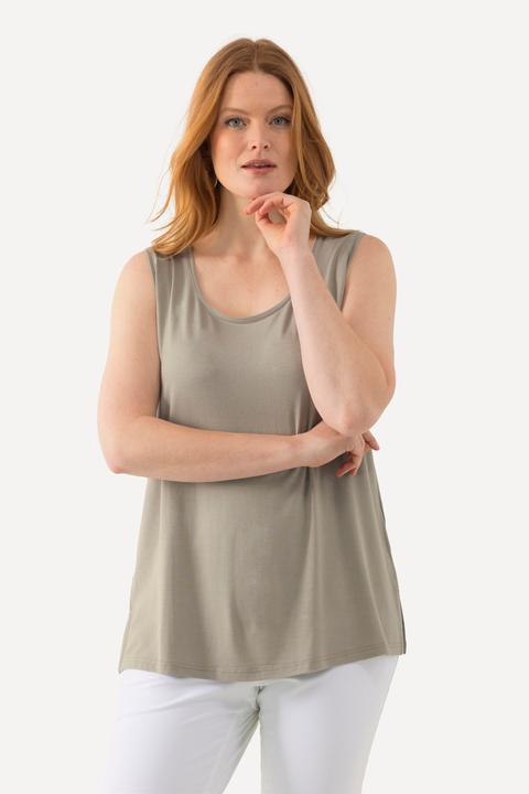 Produktbild Ulla Popken Top, Rundhals, Classic, Stretch, breite Träger, ärmellos (54)