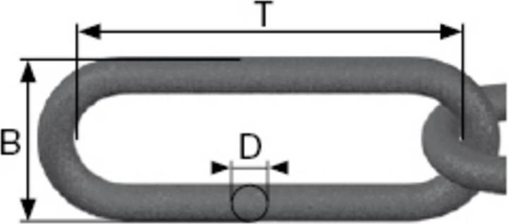 Produktbild Dörner + Helmer 138104 Absperrkette Weiss Kunststoff 50 m (50 m)