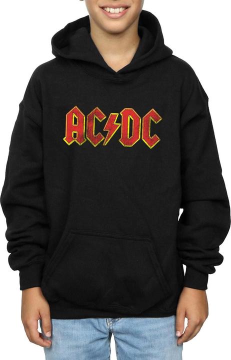 Immagine prodotto AC/DC Felpa con cappuccio Logo Distressed Boys (152, 158)