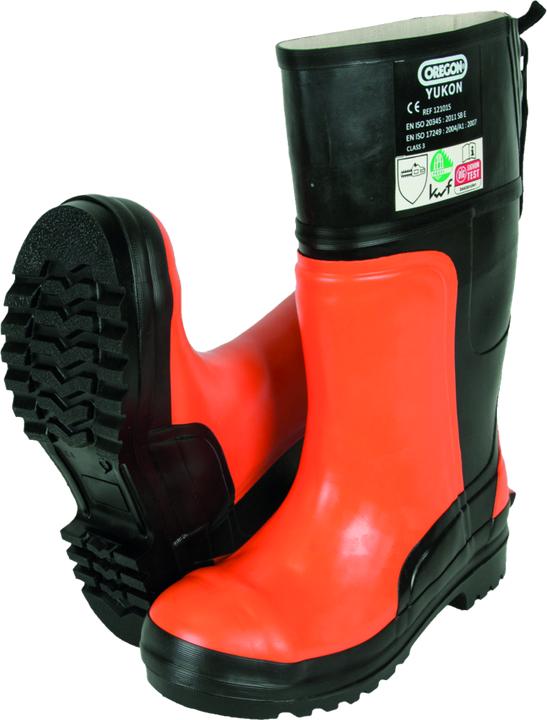 Produktbild Oregon Yukon Schnittschutz Gummistiefel Klasse 3 mit Stahlkappe Gr. 42 (42)